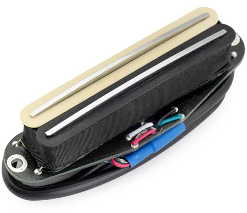 Musiclily Pro ST-DPMC Keramik Humbucker Single Coil Format Pickup Zebra | Rail Blade,für Strat Style E-Gitarre