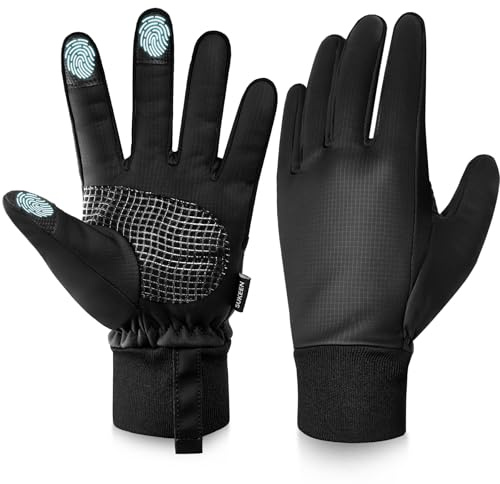 Sukeen Warme Winterhandschuhe für Herren und Damen, Radfahren, Thermo, Laufen, Winddicht, rutschfest, Touchscreen, Fahren, Sporthandschuhe zum Wandern, Reiten, Arbeiten, Gehen