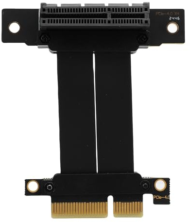 Lazmin112 Cavo Riser PCIe 4.0 X4, Cavo di Prolunga per Scheda Grafica GPU 8 GB/s con Adattatore a 64 Pin con Funzioni Complete, per GPU SSD Scheda USB WiFi M.2 (5 cm)