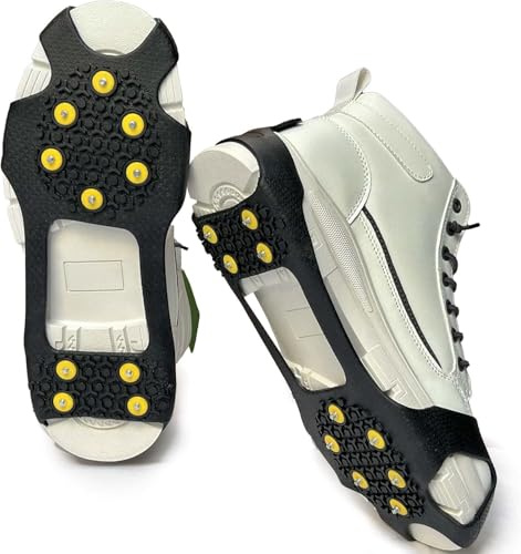 Spikes für Schuhe Winter schuhspikes zum überziehen schuhspikes zum überziehen schneeketten antirutsch eiskrallen glatteis Schutz schneeketten Spikes für Schuhe