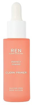 REN Perfect Canvas Clean Primer, 30ml – Silicone-Free Makeup Primer with Agave Extract, Smooths Skin, Minimizes Pores, Mattifies and Prolongs Makeup Wear, Vegan and Cruelty-Free