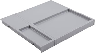 Hailo Tablarboden | 45 cm Schrankbreite | Einlegeboden für Küchen-Unterschrank | Ersatzdeckel für SEPARATO K und Allegro Modelle | Kunststoff hellgrau Tragkraft bis max. 2kg