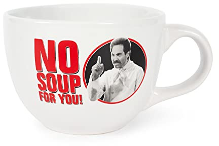 Silver Buffalo Seinfeld No Soup For You Keramik-Suppentasse, 680 ml