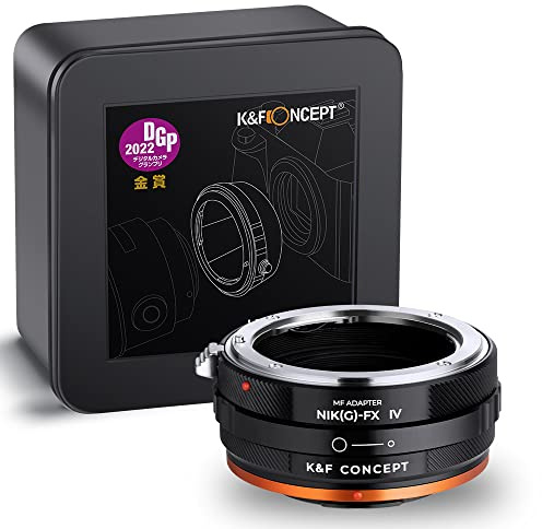 K&F Concept IV PRO NIK(G)-FX Lens Mount Adapter with Aperture Control Ring for Nikon G/F/AI/AIS/D/AF-S Mount Lens to Fujifilm X FX Mount Cameras