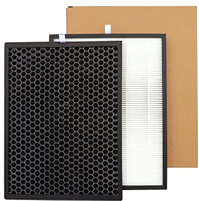 LRFDRESS Ersatzfilterset für Philips AC1214/10 AC1215 AC2729/10 Luftreiniger, Alternative zu Philips FY1410/30 und FY1413/30 Filtern (1 Stück Hepa- und Aktivkohlefilter)