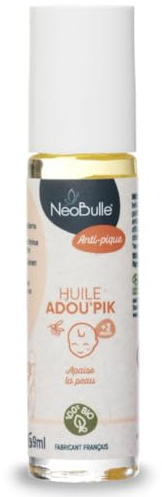 NéoBulle - Huile Adou'Pik - Huile Après-Piqûres - Moustiques & Insectes - 100% Ingrédients Bio - Dès 3 Mois - Roll-On 9ml