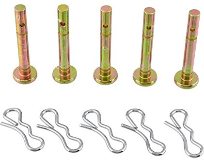 5 Sets Shear Pin and Cotter Pin for MTD 738-04155 CUB & Troy-bilt Snow Thrower Length 4.9cm