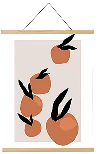 Eastuy Cadre Photo Magnétique, Aimanté Affiche Rail Bois, Porte Affiche Magnétique en Bois, Utilisé pour Accrocher des Cartes, des Peintures À l'huile, des Affiches, des Photos