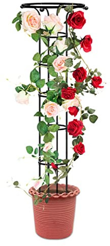 Treillis en parapluie pour plantes grimpantes, treillis pour plantes en pot, treillis fleurs 72,8 pouces pour plantes grimpantes, treillis plantes d'intérieur pour décorer des fleurs