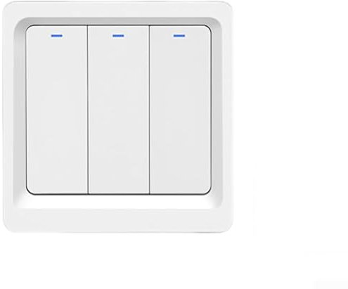 Tasten-Licht-Wandschalter, Zigbee Smart-Schlüsselschalter 600 W, 86 Typ 1-2-3-Wege-Panel, Handy-Steuerung, Sprachsteuerung für Heimbeleuchtung, 3 Gang