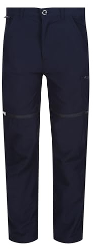 Regatta Pantaloni Elasticizzati Junior Highton con Cerniera, idrorepellenti, da Trekking e da Passeggio, 2 in 1