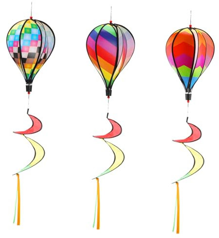 Gogogmee Garten-windmühlen- Heißluftballon-Spielzeug Winddekor Für Jungen Und Mädchen Erwachsene
