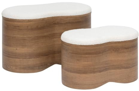 Atmosphera - loe Bouclette Caramel kista 72 x 45 x 40,5 cm