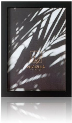 YOYEAH Cornice A4 con Passepartout - Nero, Montaggio a Parete in Verticale o Orizzontale, Vetro di plastica Incluso - Cornice A4 per bei ricordi.