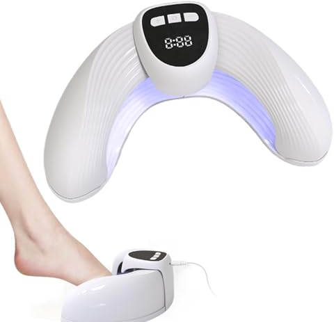 XINYUNXIN Mini UV LED Nagellampe, UV Lampe Klein für Gelnägel Tragbarer Nageltrockner für alle Gelnagellacke, 18 Blau LED+4 Rot Lampe für Nägel Digital AnzeigebildschirmTimer für Finger Zehennage #B