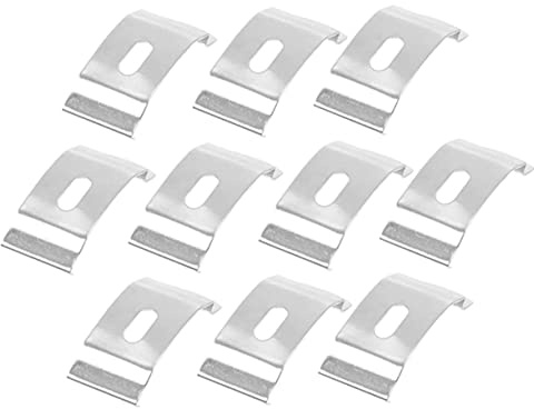 ORFOFE 10 Pezzi Supporti per Installazione Tende Pacchetto Staffe Fissaggio Verticali per Persiane Montaggio Soffitto Leggeri e Facili da Installare e Ufficio