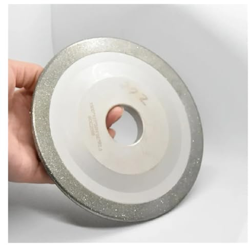 Disco per macinazione a losanga Mola abrasiva diamantata ARC semicircolare dia 100 mm 125 mm 150 mm grana 200/400 lega vite scanalatura affilatura utensili(D125mm X Arbor 32mm,200_THICKNESS 5MM R2.5)