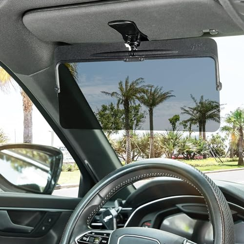 Universal Car Sun Visor Extension, Day and Night Anti-Glare Shield, Adjustable Vision Enhancer for Safe Driving, Compatible with Most Vehicle Models