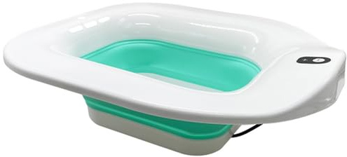 Sitz Bath for Toilet, Electric Automatic Sitz Bath Tub Relief Postpartum Care, Anti Overflow Foldable Tub, Non-Slip for Hemorrhoids, Postpartum, Elderly