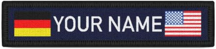 Deutschland USA Namenschild Patch mit Namen Navy Name Patch Germany #34110