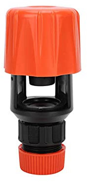 Conector de manguera de grifo mezclador universal, conector de adaptador ajustable, manguera de jardín de plástico para casa de jardín, conector de tubería de baño, color naranja 1 pieza