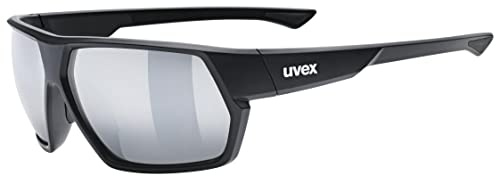 uvex sportstyle 238, Sportglasögonen unisex – vuxen, black mat/mirror silver, one size