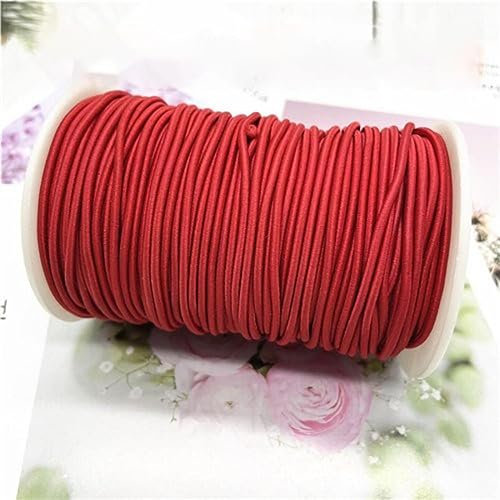 50 m/lote 2mm banda elástica redonda colorida cuerda elástica redonda banda de goma línea elástica accesorios de costura DIY-2mm50meters-05