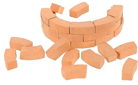 ibasenice 30st Simulierter Ziegel Mini-Ziegel-Spielzeug Modell Aus Gefälschten Ziegeln Mini Ziegelsteine Zum Basteln Miniatur-wandziegel Sandtisch-ziegelmodell Ton Mischen Kind Schornstein