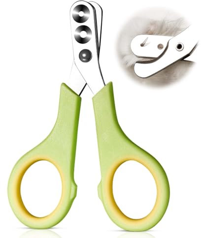TINGTING Katzen Krallenschneider, Katzenkrallen Schneider Effortless Pet Nail Clippers Edelstahl Katzen Nagelschere Doppeltes Kreisförmiges Loch für Katzen Kaninchen Nagelknipser