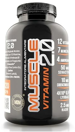 Net Integratori MUSCLE VITAMIN 2.0 multivitaminico per energia e recupero muscolare 120cps