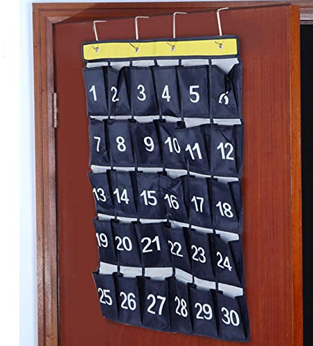 Segutage 30 Taschen Wand hängende Aufbewahrungstaschen, Wandhängende Hängende Aufbewahrungstasche Handy-Organizer, Türorganizer Hängeorganizer Tür Organizer