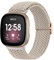 Mugust Armband für Fitbit Versa 3/4/Sense/Sense 2, Geflochtenes Ersatzarmband, Elastisches Nylon Armband für Damen Herren (Milchtee Farbe)