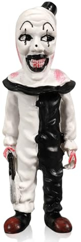 YYPLIAN Horror Killer Clown Figure Action Figures, Kill Clown Sculpture Horror Movie Decor, Funny Merch, Halloween Decoration for Indoor Outdoor Home Garden Office