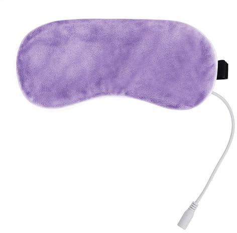 YJZQ Maschera oculare riscaldata USB Maschera Occhi Fascia Occhi per lenire e rilassare gli occhi Pad riscaldante per gli occhi Maschera Allevia la stanchezza degli occhi
