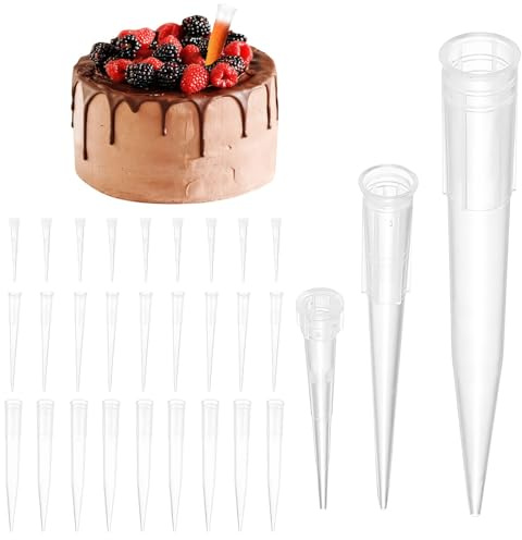200 Pcs Tubes à Eau pour Fleurs, Pipette Plastique, Tube Essai Plastique Réutilisables, Tubes à Essai à Fleur en Plastique pour Plantes Compositions Florales Décoration Gâteaux