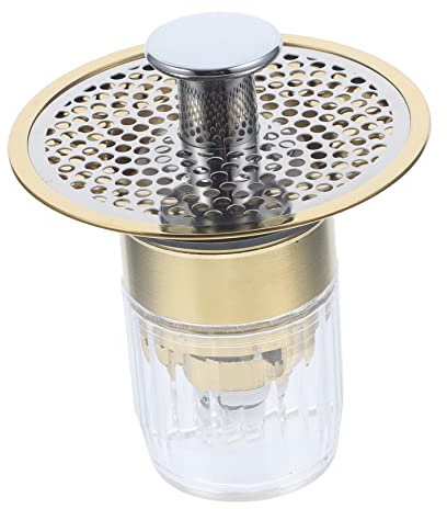 Uonlytech Abflussstöpsel Für Waschbecken Universeller Stopfen Abnehmbarer Filter Gleichmäßiger Wasserabfluss Einfache Reinigung Anti-blockier-Design Praktisches Zubehör Für Badezimmer