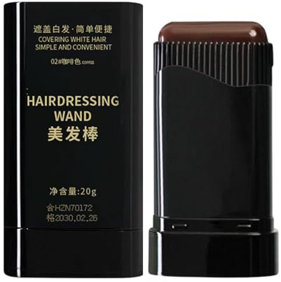 Pinceau de coloration temporaire pour racines - Peigne de coloration des cheveux - Bâton de teinture pour racines des cheveux - Bâton de coloration imperméable et résistant à la transpiration -