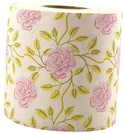 DONFAMDS Papel Higiénico De Pulpa De Bambú Rosa Servilletas Decorativas De Baño Papel Higiénico Floral Para Fiestas Hogar y Oficinas
