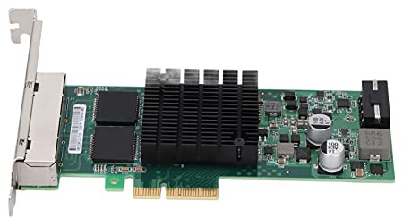 Denash Netzwerkkarte Stabil Zuverlässige Interne Computer -Netzwerkkarten für 10, Server 2016-1 X Network Card 1 X Short Baffle CD CD