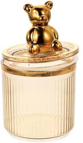 JECOMPRIS Tarro De Almacenamiento Forma De Oso Para Cocina Tarro Sellado Para Cereales Contenedor De Alimentos Secos Tapa Para Organizar Botes De Cocina