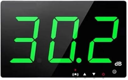 Decibelímetro Sonómetro Medidor De Nivel De Sonido Digital 30~130db Pantalla Grande Restaurante Bar/Oficina/Casa Medidor De Ruido For Colgar En La Pared(SW-525G)