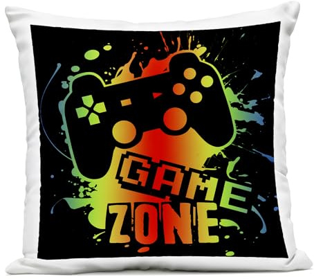 Stupell Industries Gradient Gaming Zone Outdoor bedrucktes Kissen, Design von Marcus Prime