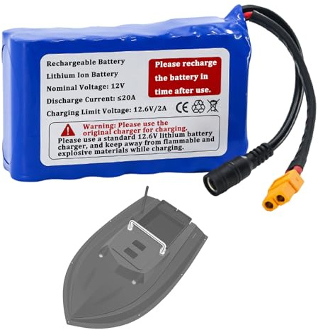 SSCYHT Rechargeable Battery 12V 18Ah 22Ah Lithium Battery 12V Scooter Batteries for 200W - 300W Motor Kit with BMS and XT60 Port,12V22Ah 1Pack