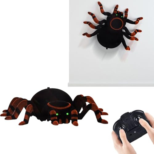 Genérico Araignée à Distance Interactive réaliste - Araignée Robot réaliste Qui grimpe sur Les | pour Jeu, éducation et Divertissement pour et Adultes en intérieur et