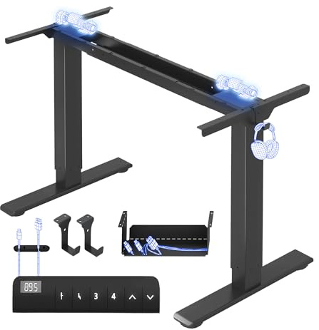 FLEXISPOT Höhenverstellbarer Schreibtisch Gestell E1 PRO mit Doppelmotor