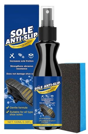 Halkfri skospray - halkfri sula spray | Slitbeständig greppförstärkare | 100 ml snabbtorkande formel med, ökar dragkraften för fotboll, badminton, dans