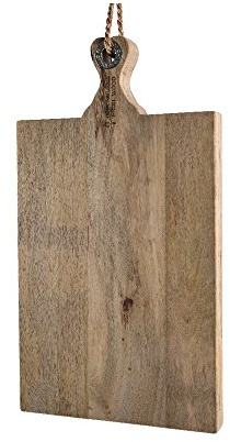 Kaemingk Schneidebrett Mangoholz L 48 cm | Jausenbrett, Käsebrett, Servierbrett, Küchenbrett, zum Hängen