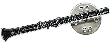 Miniblings Klarinette Brosche Pin Anstecker Klarinettist Musik MINI | Für Revers, Jacke oder Tasche, aus Berlin, mit Orchester und Jazz