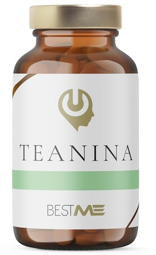 L Teanina 200 mg de Camellia Sinensis, Nootrópico Calmante 60 Cápsulas (Aminoácidos de Té Verde y Negro) Aumenta la Tranquilidad y la Concentración, L Theanine Potente, Vegano y 100% Natural, Sin GMO
