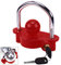 Turnart Antirrobo Remolque Universal Candado Remolque Enganche Remolque Bola Remolque Accesorios Caravana Candado De Seguridad Remolques para Coches Dos Protección Seguridad Antirrobos Llaves (Rojo)
